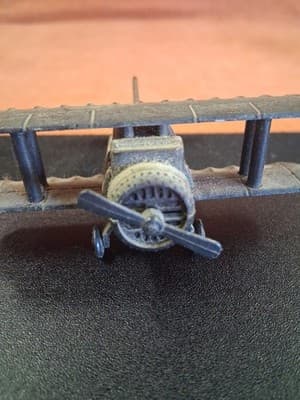 Vintage Diecast Metal BI-PLANE Pencil Sharpener Both Wheels & Propeller Move 3x3 - Thumbnail 8