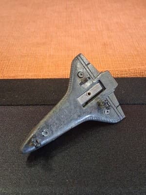 Space Shuttle Die Cast Metal Collectible Pencil Sharpener 1981 Columbia Black - Thumbnail 8