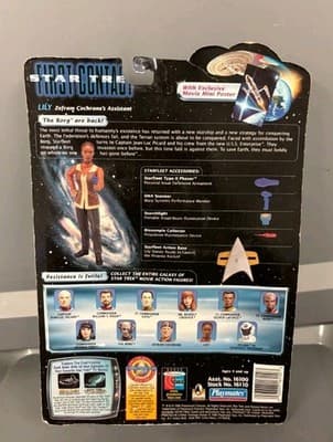 STAR TREK First Contact Lily Zefram Cochrane's Asst Playmates Action Figure 1996 - Thumbnail 2
