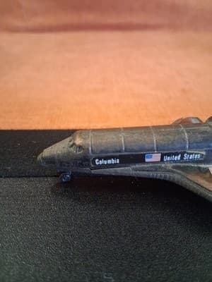 Space Shuttle Die Cast Metal Collectible Pencil Sharpener 1981 Columbia Black - Thumbnail 3