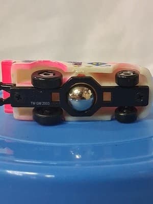 Playmates Speedeez Micro Size Roller Ball Drag Truck Pink & White 2003 - Thumbnail 6