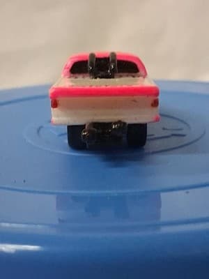 Playmates Speedeez Micro Size Roller Ball Drag Truck Pink & White 2003 - Thumbnail 5