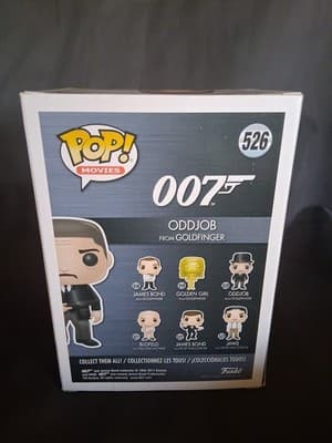 Funko Pop ODDJOB GOLDFINGER THROWING HAT Target Exclusive James Bond 007 526 NEW - Thumbnail 5