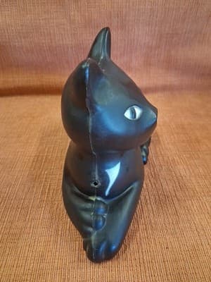 Union Carbide Black Cat Bank-Plastic 1981 Giveaway Promo "Save With The Cat" - Thumbnail 4