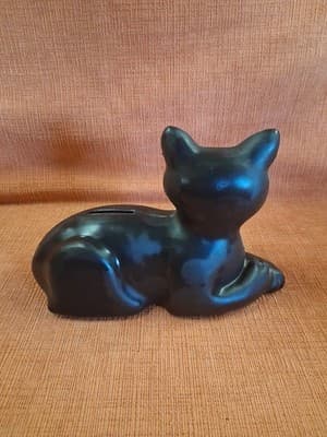 Union Carbide Black Cat Bank-Plastic 1981 Giveaway Promo "Save With The Cat" - Thumbnail 5