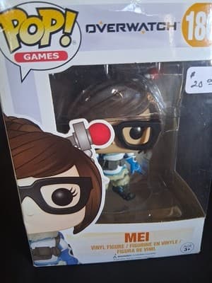 Funko POP! Games Overwatch Mei #180 Vinyl Figure DAMAGED BOX SEE PICS - Thumbnail 4