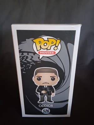 Funko Pop ODDJOB GOLDFINGER THROWING HAT Target Exclusive James Bond 007 526 NEW - Thumbnail 4