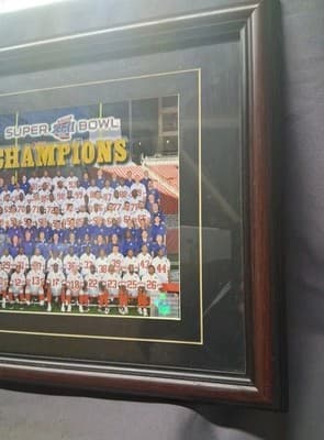 2007 CHAMPIONS NEW YORK GIANTS FRAMED 8X10 PHOTO-MAN CAVE ART WALL Framed - Thumbnail 4