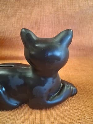 Union Carbide Black Cat Bank-Plastic 1981 Giveaway Promo "Save With The Cat" - Thumbnail 6