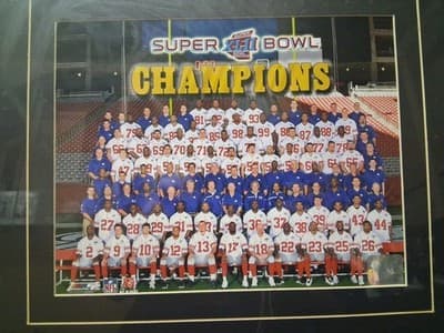 2007 CHAMPIONS NEW YORK GIANTS FRAMED 8X10 PHOTO-MAN CAVE ART WALL Framed - Thumbnail 2