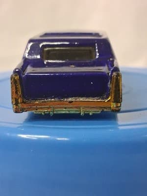 1990 Hot Wheels City Mayor Limo Blue Purple Gold Diecast Car 3" Long - Thumbnail 7