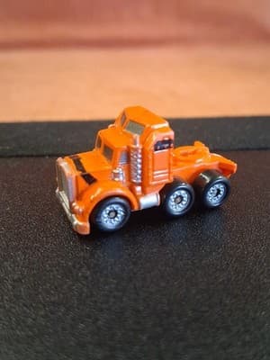 Micro Machines Orange Semi Tractor Trailer - Thumbnail 5