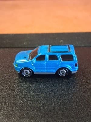 Vintage 2003 Playmates Speedeez SUV Roller Ball Car Micro Blue Ford Explorer - Thumbnail 3