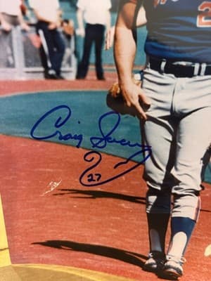 New York Mets Craig Swan signed 8x10 Photo - Thumbnail 2