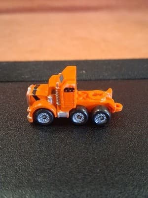 Micro Machines Orange Semi Tractor Trailer - Thumbnail 3