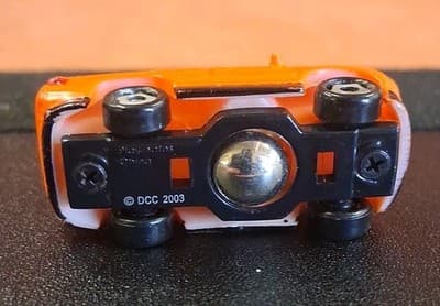 2003 Playmates Speedeez Jeep Grand Cherokee Micro Diecast SUV Orange - Thumbnail 6