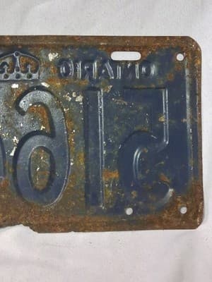 Ontario Canada License Plate 1953 Original Vintage 🇨🇦 - Thumbnail 6
