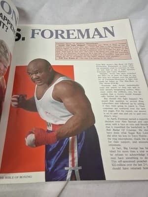 The Ring Magazine December 1992 George Foreman vs. Tommy Morrison Cover - Thumbnail 3