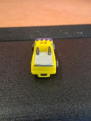 1996 Micro Machines Race Truck #7 Yellow with Purple Flames - VIntage - Thumbnail 4