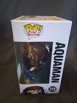 Funko POP! Justice League: Aquaman #210 Legion Of Collectors Exclusive - Thumbnail 4