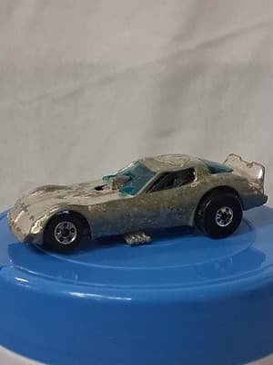 1977 Hot Wheels Pontiac Firebird Funny Car 20th Anniversary Silver Chrome - Thumbnail 4