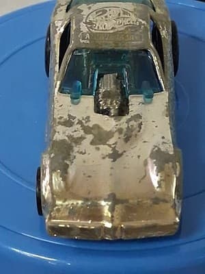1977 Hot Wheels Pontiac Firebird Funny Car 20th Anniversary Silver Chrome - Thumbnail 3