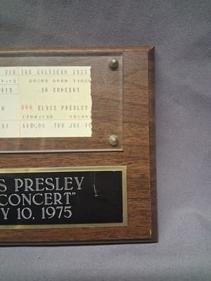 Elvis Concert Ticket Stub July 10th 1975 Richfield Coliseum Ohio . Vintage Rare - Thumbnail 4