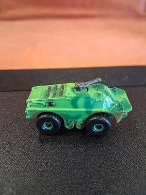 Micro Machine Plastic Russian BRDM-2 w/ MG in Bright Green Camouflage Hasbro
