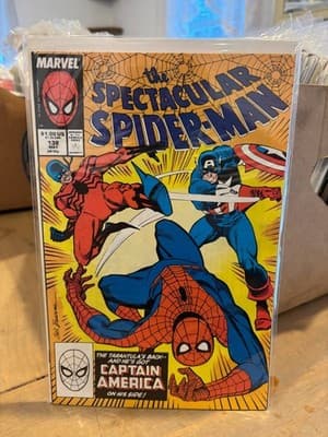 Spectacular Spider-Man #138 (1988) Captain America & Tarantula App - VF/NM