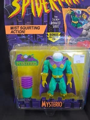 Toy Biz Spider-Man New Animated Series Mysterio Mist Squirting Action! - Thumbnail 2