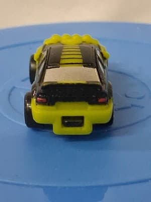 Small Hasbro Micro Machine Rally Car in Yellow & Black marked AP-100 - Thumbnail 4