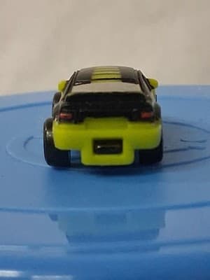 Small Hasbro Micro Machine Rally Car in Yellow & Black marked AP-100 - Thumbnail 5
