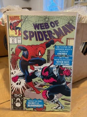 Web of Spiderman #81, Oct 1991, Marvel Comics, Living in Fear