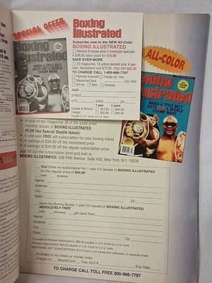 SEPTEMBER 1995 BOXING ILLUSTRATED magazine BOWE - GEORGE FOREMAN - Thumbnail 2