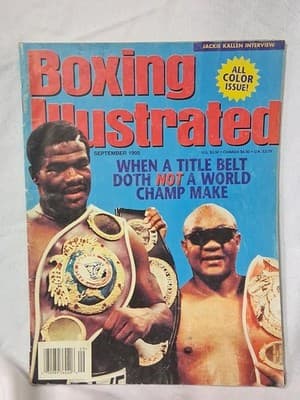 SEPTEMBER 1995 BOXING ILLUSTRATED magazine BOWE - GEORGE FOREMAN