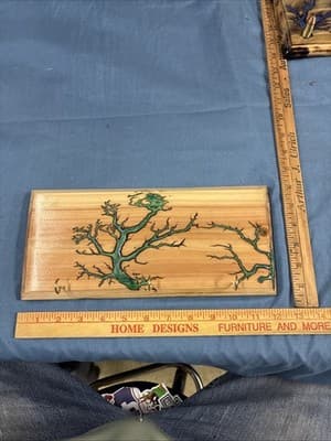 High Voltage Wood Art, Electrocuted Burned Wall Hangers Coat Or Key Holder - Thumbnail 5