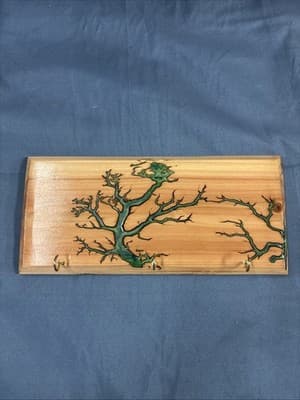 High Voltage Wood Art, Electrocuted Burned Wall Hangers Coat Or Key Holder
