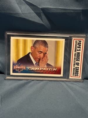 2016 Topps Decision President Barack Obama 97 Safeguard Case