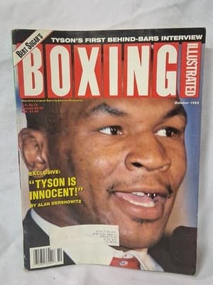 Boxing Illustrated Magazine October 1992 Mike Tyson Cover