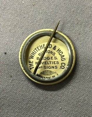 Vtg Andrew Johnson POLITICAL CAMPAIGN PIN BUTTON 1.25 Whitehead & Hoag 1900s - Thumbnail 2