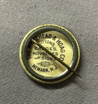 Vtg Franklin Pierce POLITICAL CAMPAIGN PIN BUTTON 1.25 Whitehead & Hoag 1900s - Thumbnail 2