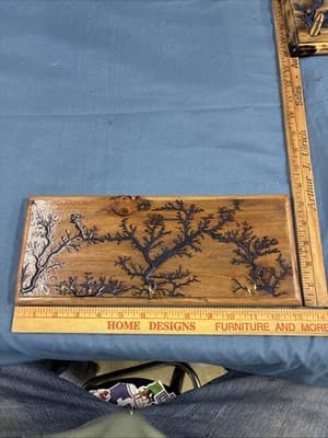High Voltage Wood Art, Electrocuted Burned Wall Hangers Coat Or Key Holder - Thumbnail 6