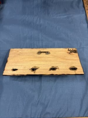 High Voltage Wood Art, Electrocuted Burned Wall Hangers Coat Or Key Holder - Thumbnail 5