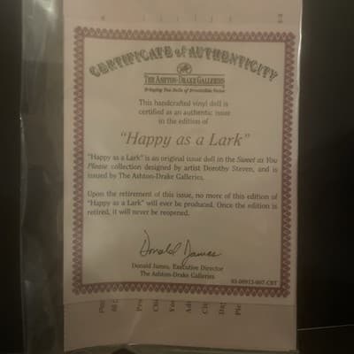 1 The Ashton Drake Galleries “happy As A Lark”(27) - Thumbnail 4