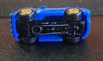 Small Hasbro Micro Machine Rally Car in Gold & Blue Rare - Thumbnail 4