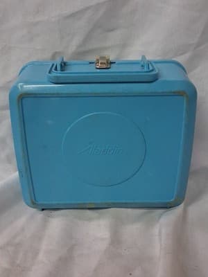 Vtg Blue Sesame Street Lunch Box Complete with Thermos - Thumbnail 9