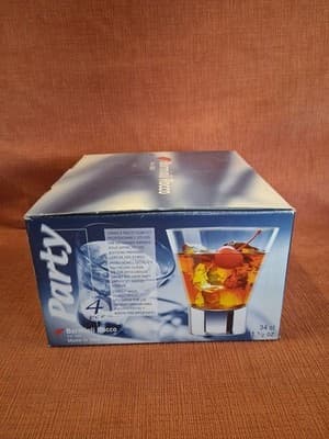 Bormioli Rocco Italy Set of 4 Old Fashioned Glasses, Lowball Glasses, 11 1/2 Oz - Thumbnail 2