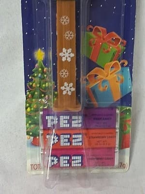 2010 PEZ PACKAGES CHRISTMAS SANTA OR REINDEER DISPENSER W/ SNOWFLAKES COLLECTOR - Thumbnail 2