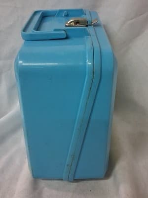 Vtg Blue Sesame Street Lunch Box Complete with Thermos - Thumbnail 8