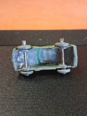 Vintage 1940 Barclay Diecast Green Coupe Miniature Toy Car Tootsie Metal Wheels - Thumbnail 5
